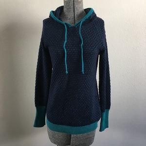 SHRINKING VIOLET Knit Hoodie Sweater